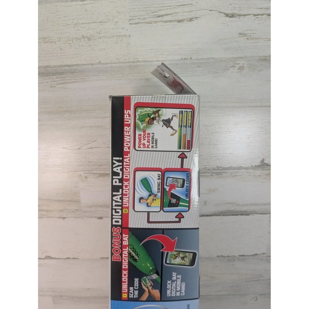 Backyard Sports Sonic Boom Bat‎ & Ball Set Green Baseball Toy Andrew McCutchen